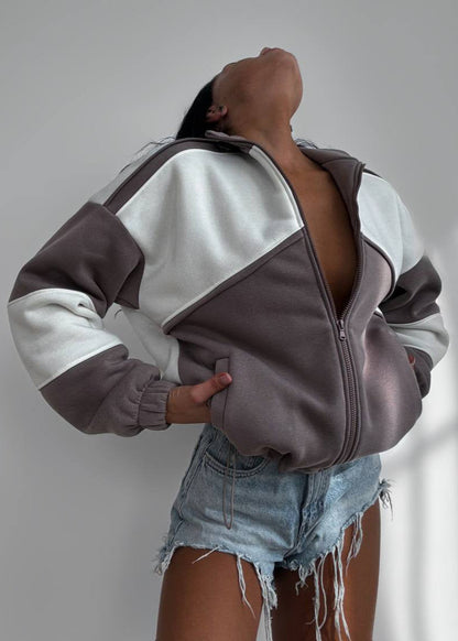 Praktische Winterjacke Zipper Verschluss