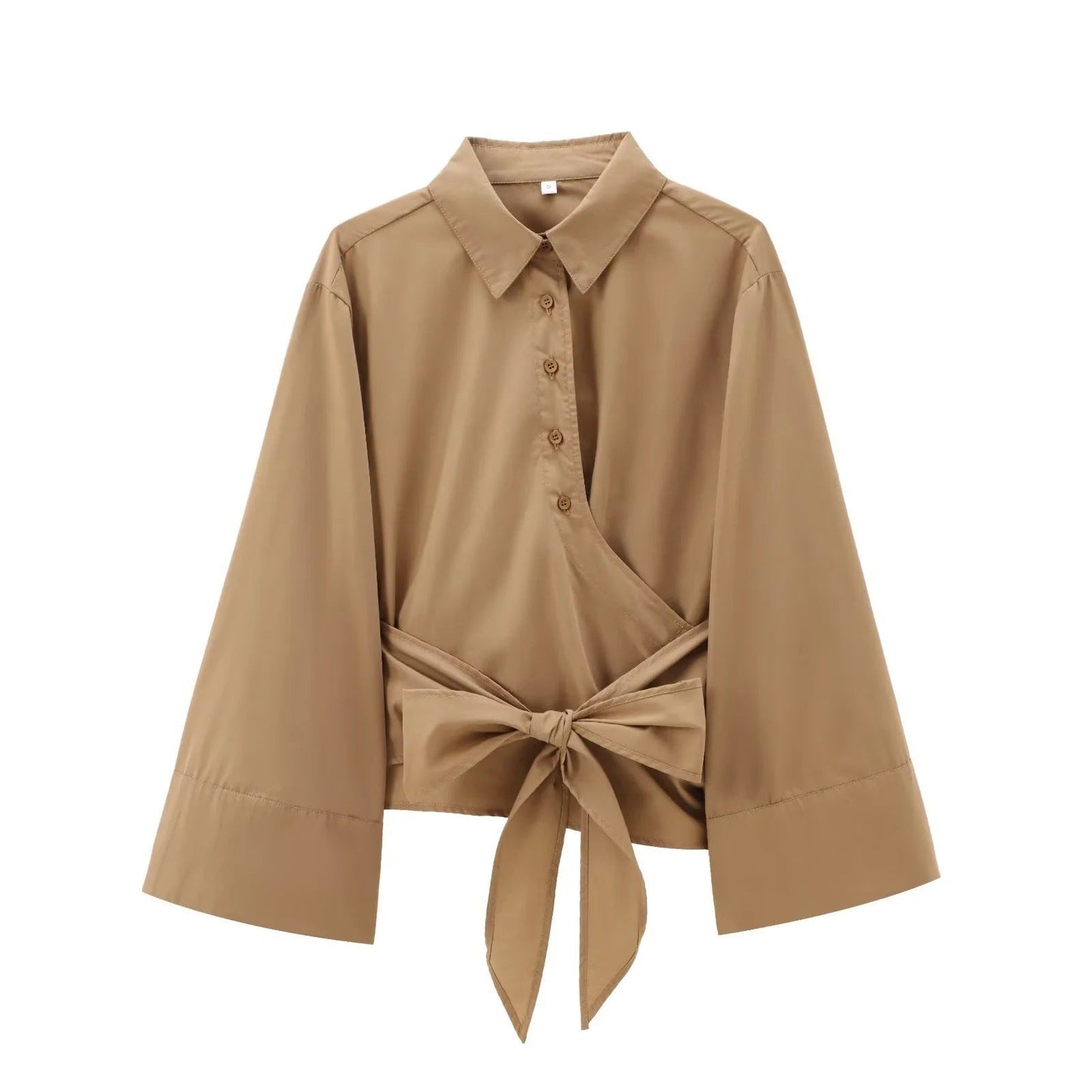 Elegante Damenbluse Weite Ärmel Taillierte Form