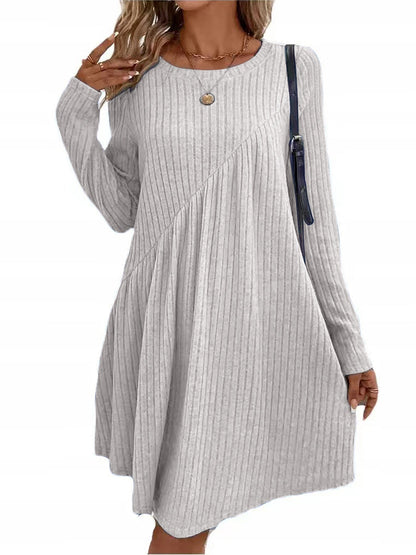 Damen Kleid Lässig Asymmetrisch Trendy