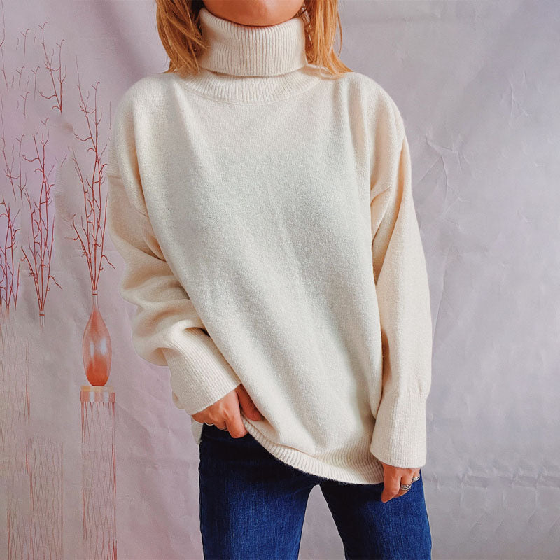 Einfacher Strickpullover Weich Bequem Alltagskleidung