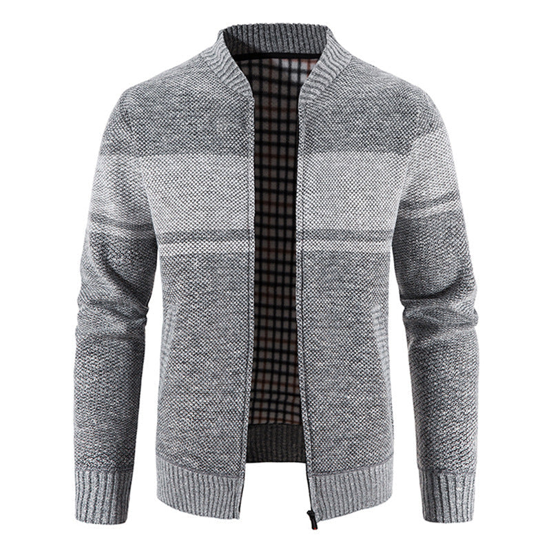 Herren Strickjacke Modern Struktur Optik