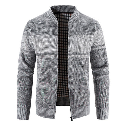 Herren Strickjacke Modern Struktur Optik