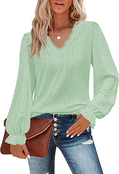 Frauen Bluse Romantic Spitze Trendy