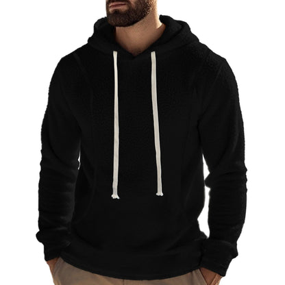 Herren Fleece Hoodie Premium Kängurutasche Modern Design