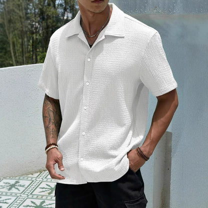 Herren Sommerhemd Modern Kurzarm - IdealeKleiden