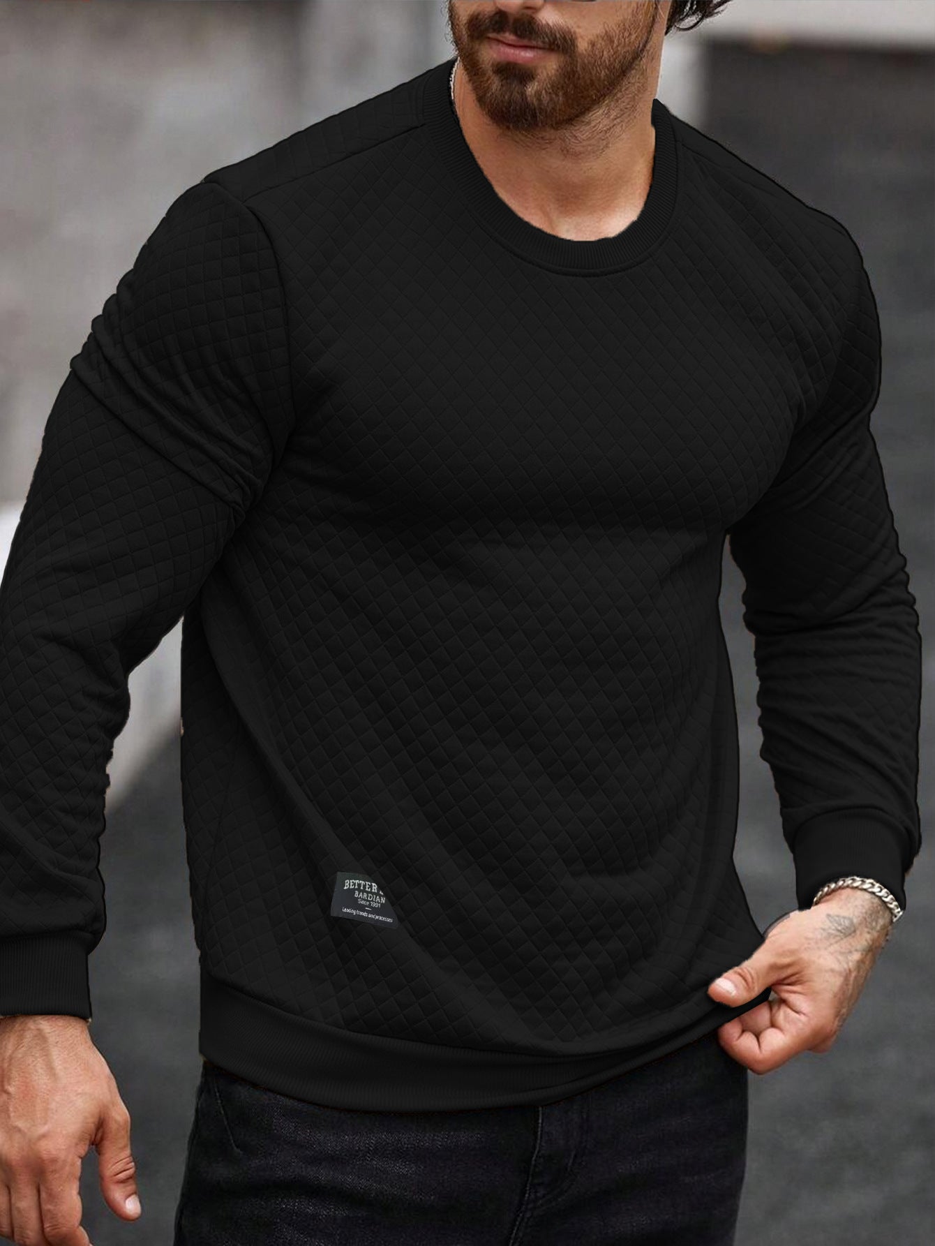 Herren Sweatshirt Bequem Sportlich
