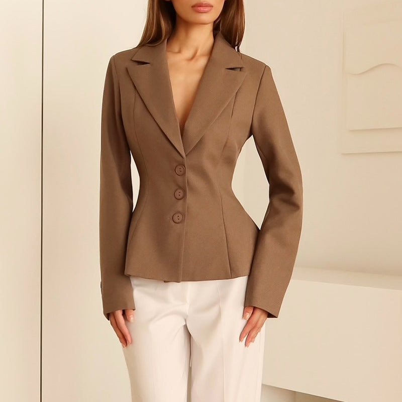 Frauen Blazer Elegant Schnitt Geschäftlich