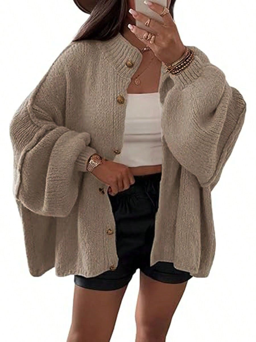 Damen Strickjacke Oversized Weich