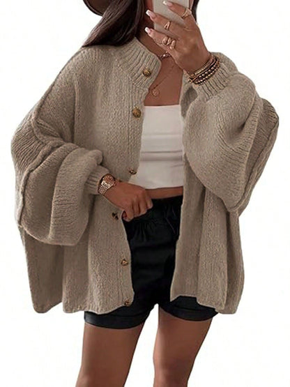 Damen Strickjacke Oversized Weich