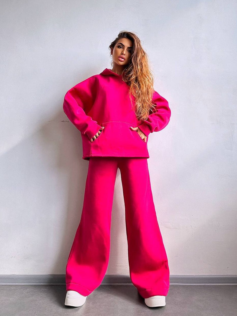 Damen Hoodie Oversized & Weite Jogginghose Set