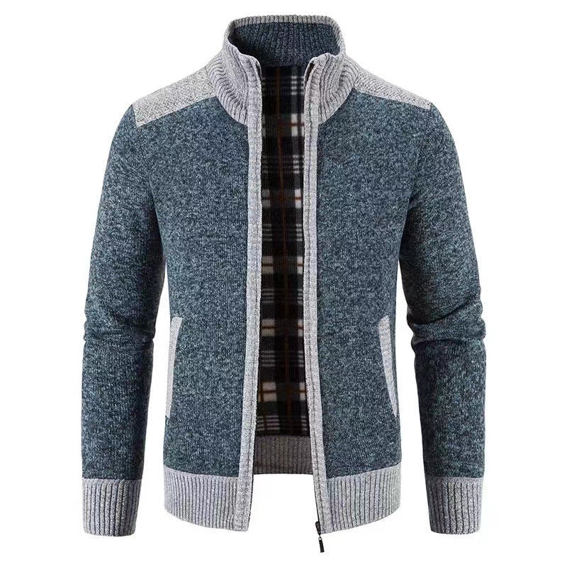 Herren Strickjacke Modern Reißverschluss Elegantes Design