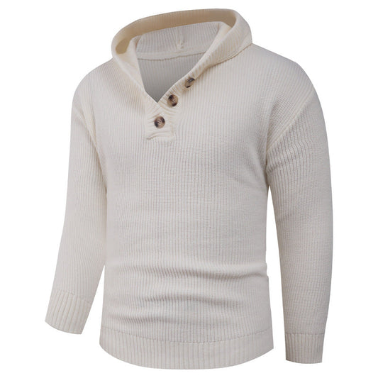 Herren Pullover Schalkragen Elegantes Design - IdealeKleiden