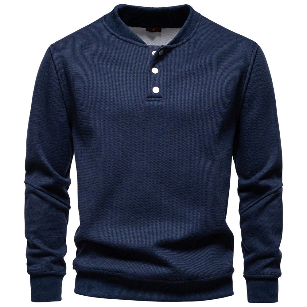 Herren Pullover Langarm Strukturiert Modern