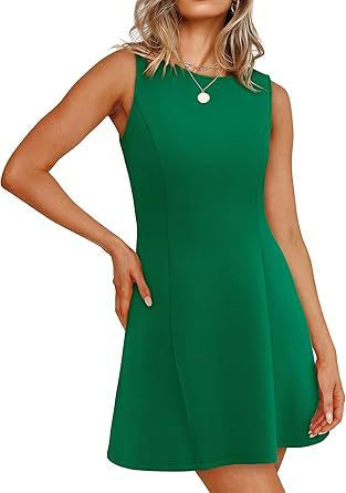 Damen Sommerkleid A-Linie Elegant Kurz
