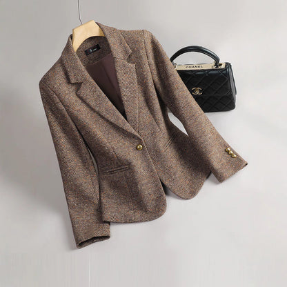 Eleganter Blazer Damen Taillierte Passform Luxus Qualität