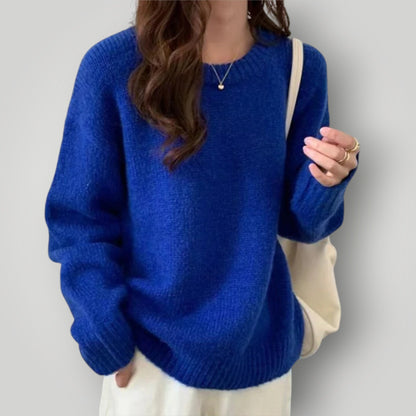 Damen Oversized Pullover Weich und Warm