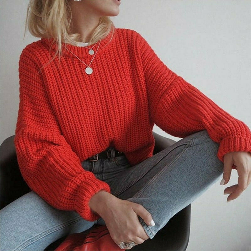 Elegante Damenkleidung | Weicher Pullover Hochwertig Verarbeitet