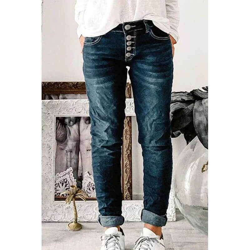 Hanna - Moderne Frauenjeans Bequem SlimFit - IdealeKleiden