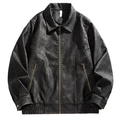 Herren Kurzjacke Elastisch Mit Taschen - IdealeKleiden