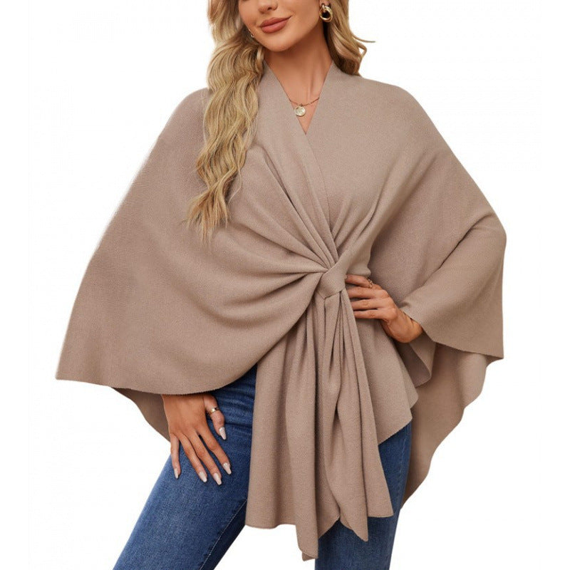 Damen Wickelmantel Modern Chic Elegantes Design