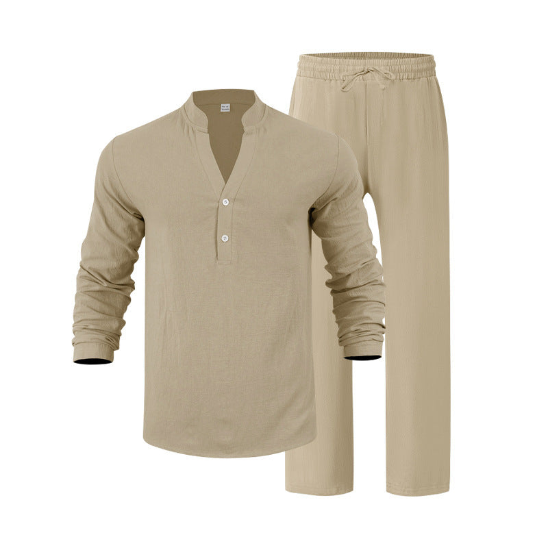 Herren Homewear-Set Bequem Elegant Lang