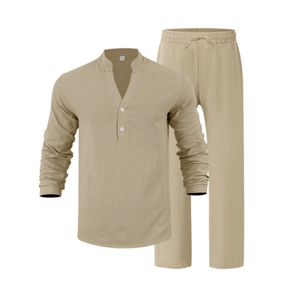 Herren Homewear-Set Bequem Elegant Lang
