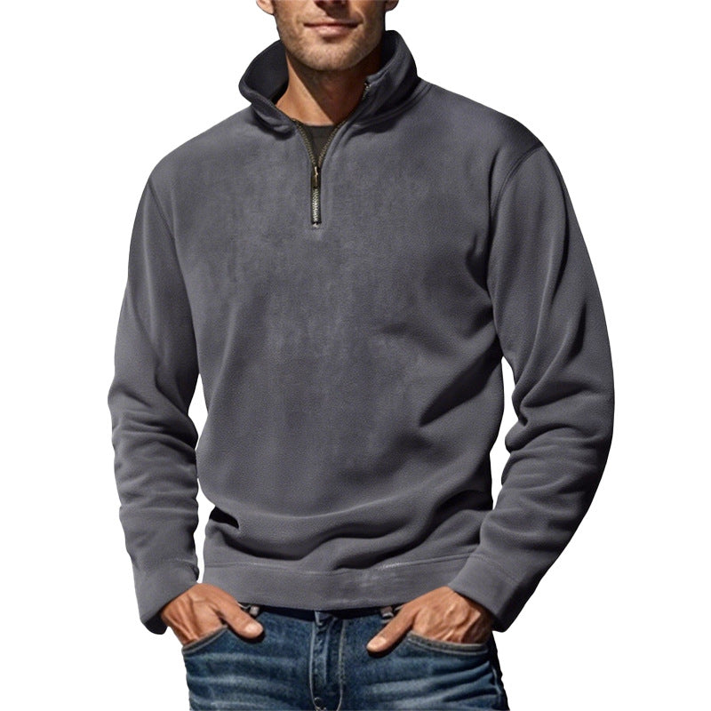 Herren Fleecejacke Warm Hochkragen Modern