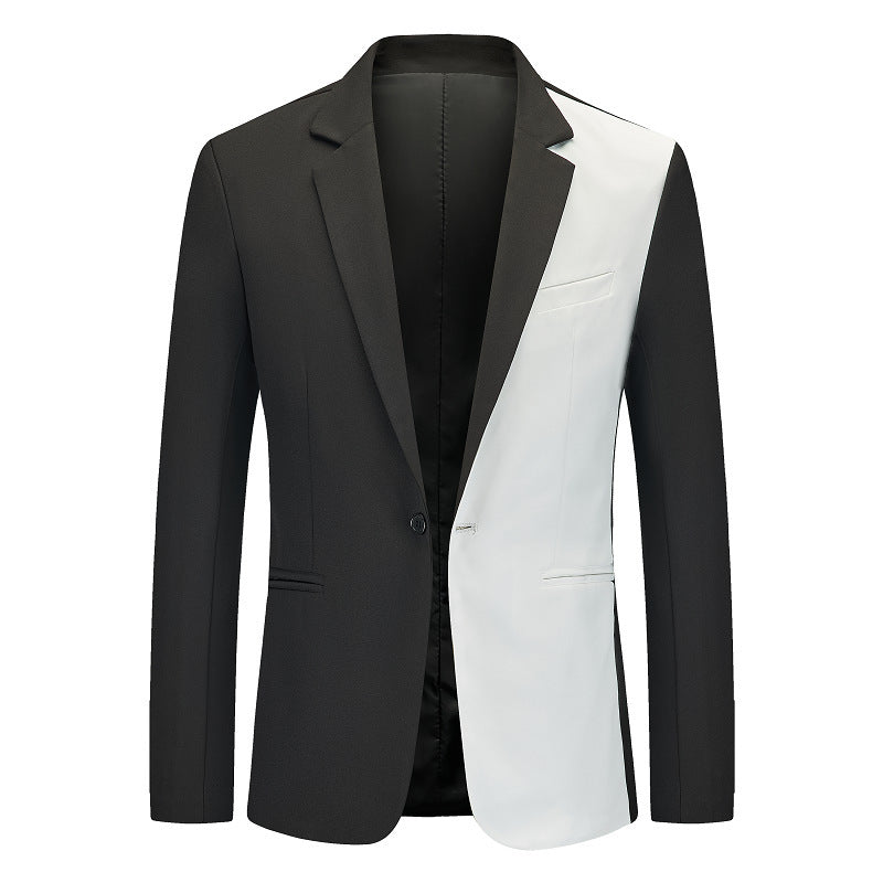 Herren Blazer Modern Schnitt Kontrast Details