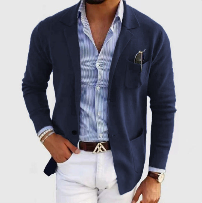 Herren Blazer Modern Elegant Baumwolle