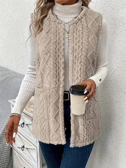 Damen Strickweste Luxus Design Elegant