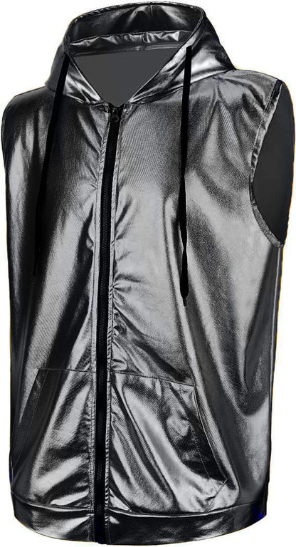 Herren Kapuzenjacke Glanz Obermaterial Praktisch