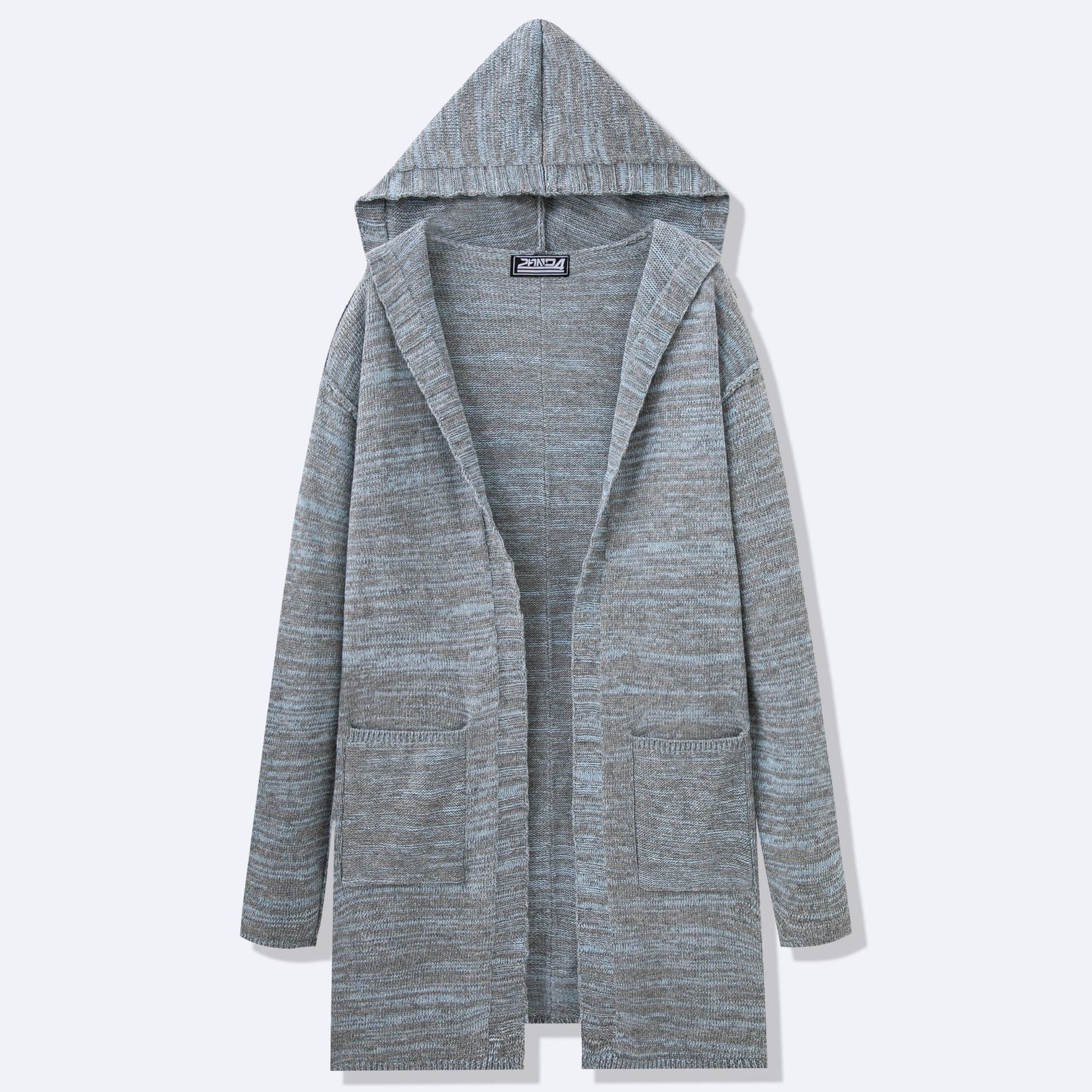 Herren Strickmantel Lang Modern Lässig - IdealeKleiden