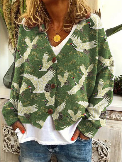 Modischer Cardigan mit Knöpfen Damen