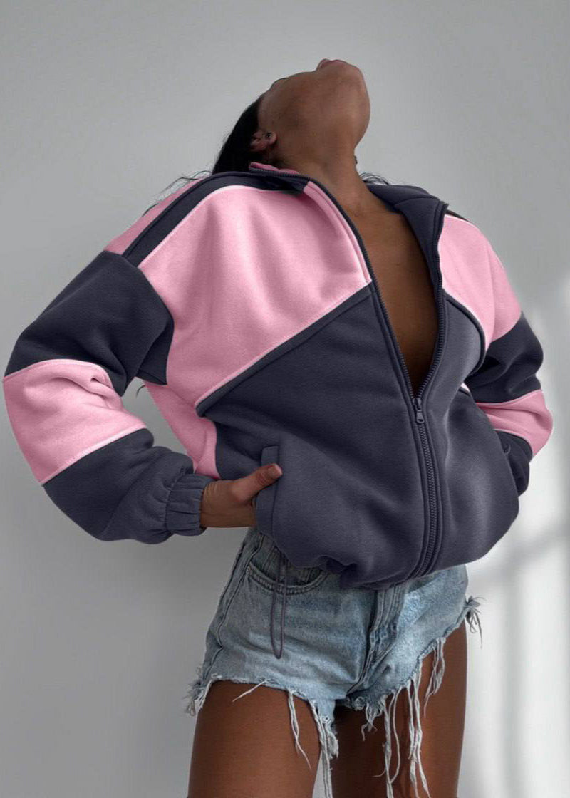 Praktische Winterjacke Zipper Verschluss