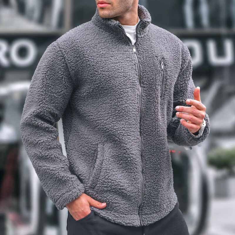 Herren Fleecejacke Warm Praktisch Reißverschluss