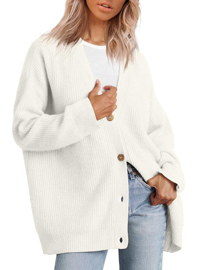Damen Cardigan Herbst Streifen Modern