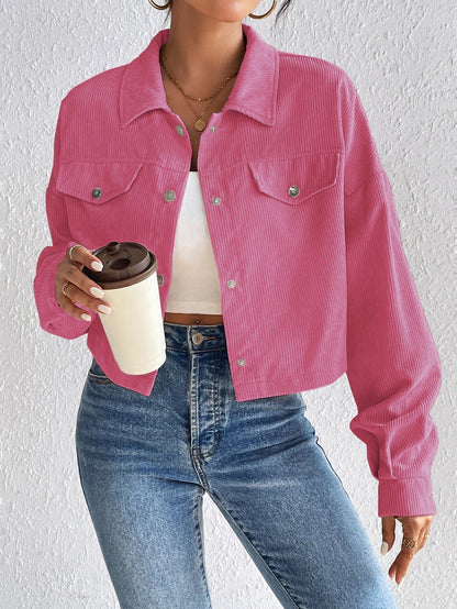 Frauen Vintage Jacke Elegant Retro Look
