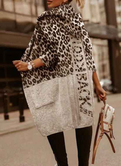 Lockere Kapuzenjacke Damen Trend