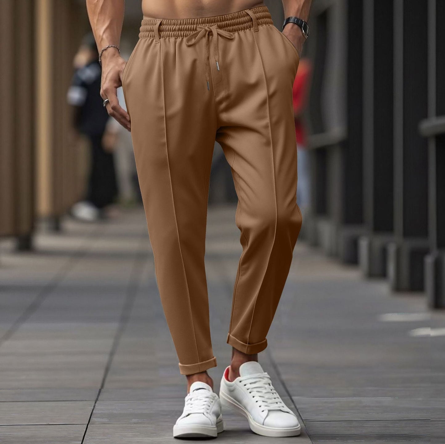 Herrenhose Bequem Elastisch Baumwolle