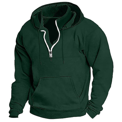 Herren Kapuzenpullover Bequem Reißverschluss