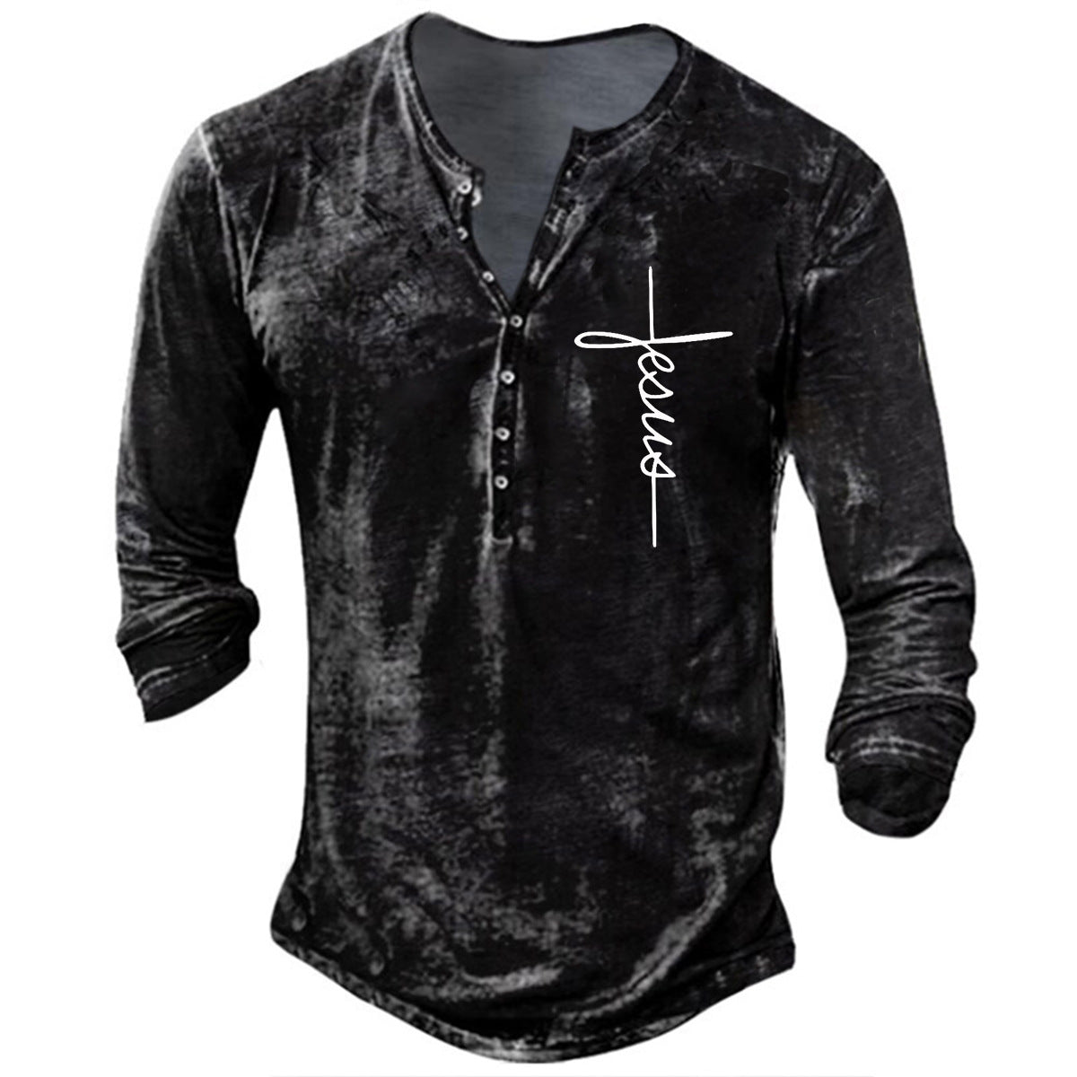 Herren Langarm-Shirt Grafikdruck Trendy Casual