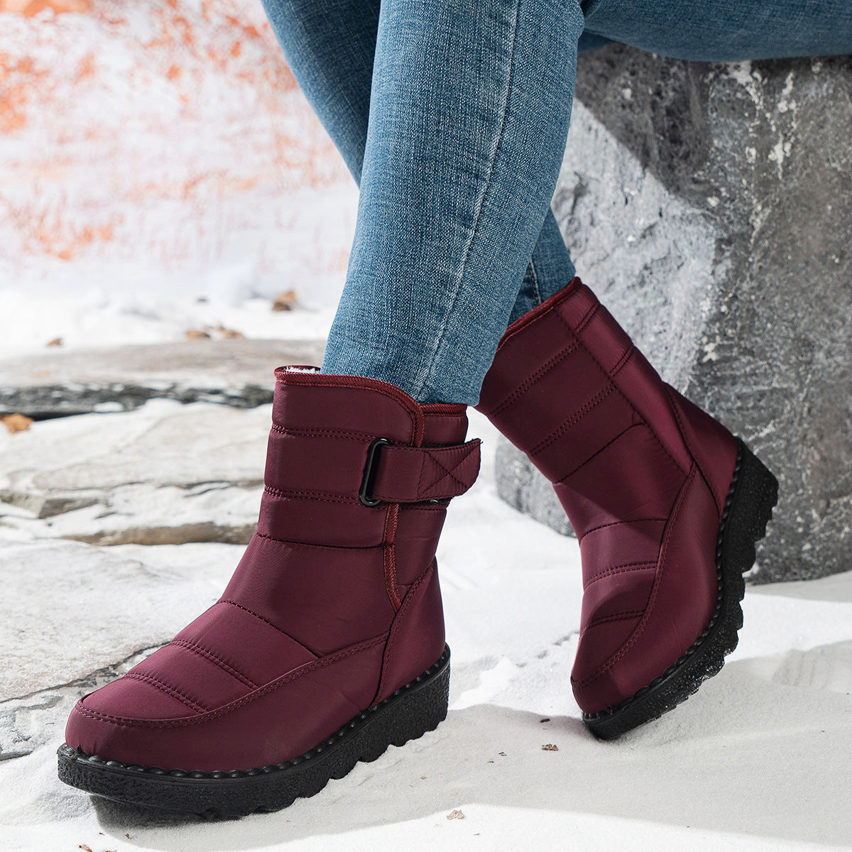 Damen Winterstiefel Elegantes Design