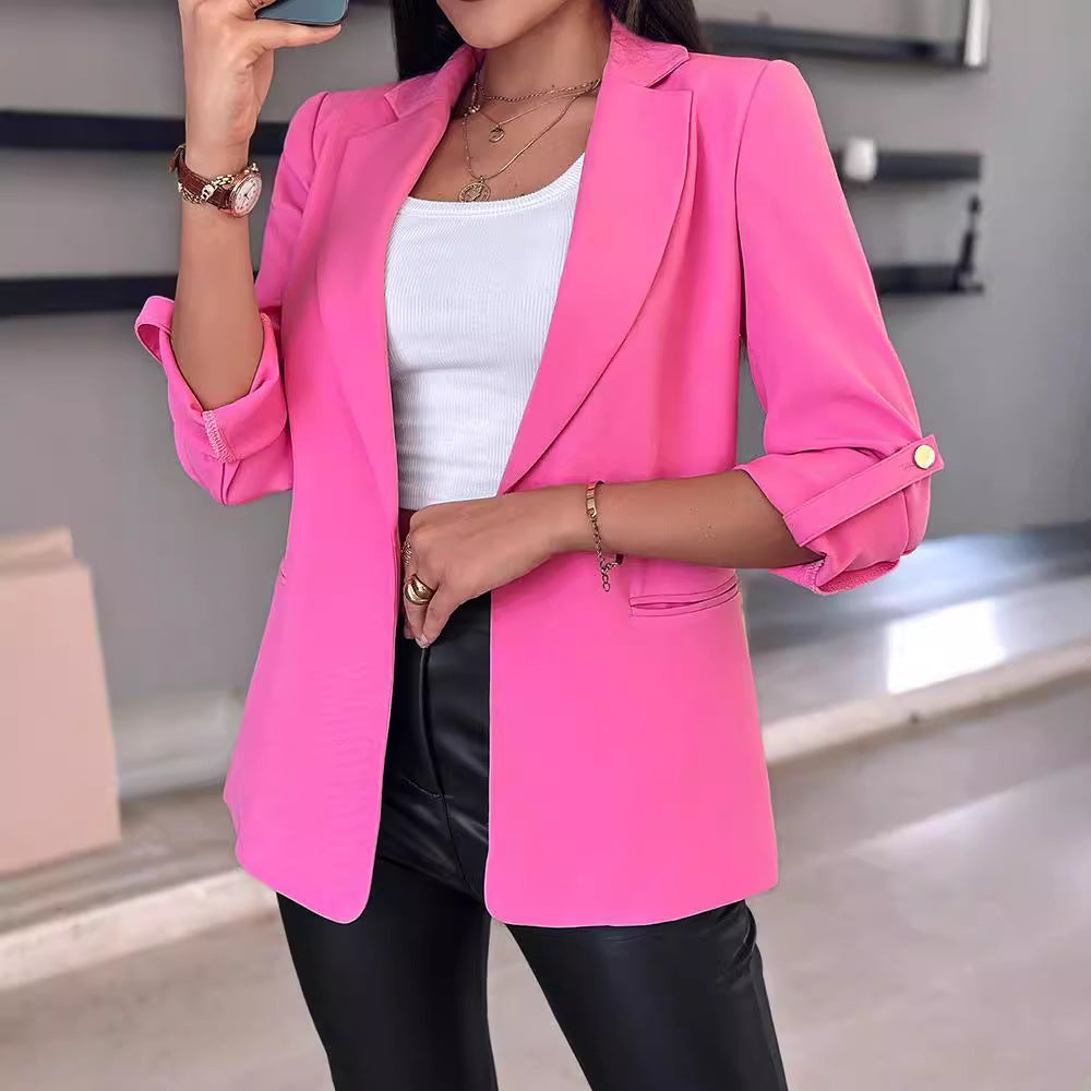 Damen Blazer Elegant Schnitt Praktisch - IdealeKleiden