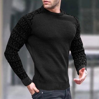 Herren Strickpullover Grafisches Muster Trendy Style