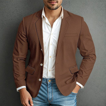 Herren Blazer Elegant mit Reißverschluss und vielen Taschen
