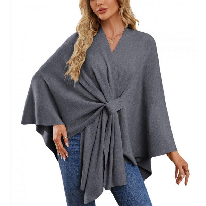 Damen Wickelmantel Modern Chic Elegantes Design