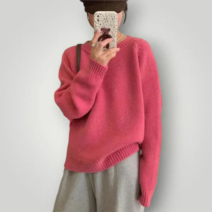 Damen Pullover Warm Strick Design
