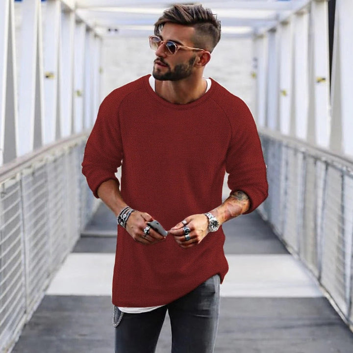 Herren Pullover Lässig Strick Design