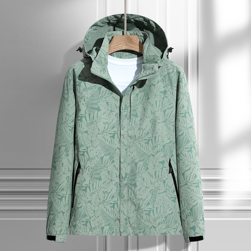 Frauen Windbreaker Kapuze Reißverschluss