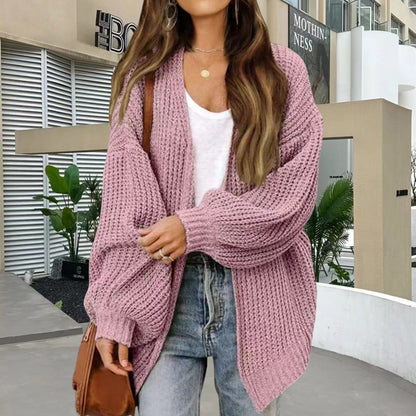 Damen Weich Strickjacke Elegante Oberbekleidung - IdealeKleiden